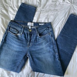 FRAME Le Garçon Blue Jeans